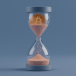A 3D conceptual illustration of a digital "DeFi" coin dissolving into binary code inside an hourglass, symbolizing the September 2026 regulatory deadline in the UAE.