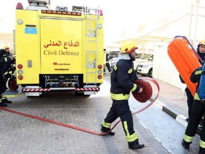 Qatar Civil Defence Controls Warehouse Fire in Al Wakrah