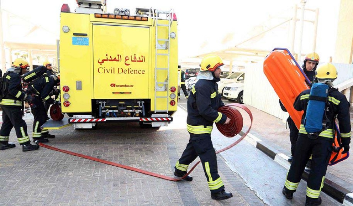 Qatar Civil Defence Controls Warehouse Fire in Al Wakrah